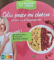 Colin sauce au chorizo et riz à l'espagnole