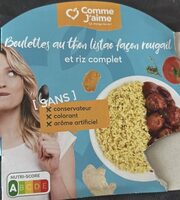 Boulettes au thon listao façon rougail et riz complet