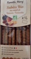 Sablés Bio au miel et raisin noisette
