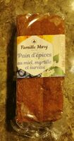 Pain d'épices au miel, myrtille et sureau