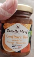 Confiture bio au miel et orange clémentine