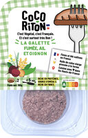 La galette fumée, ail et oignon