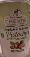 Crème glacée au lait de chèvre pistache