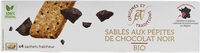 Sablés aux pépites de chocolat noir