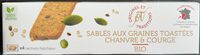 Sable aux graines toastees chanvre et courge