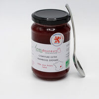 Confitures extra framboise épépinée bio