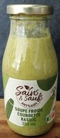 Soupe froide courgette basilic