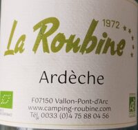 Vin d'Ardèche la Roubine