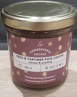 Pâte à tartiner pois chiche  cacao praliné