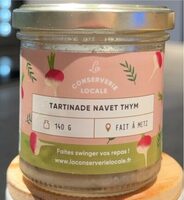 Tartinade Navet Thym