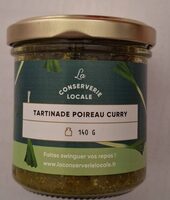 Tartinade poireau curry