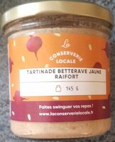 Tartinade betterave jaune raifort