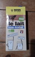 Lait demi-écrémé bio