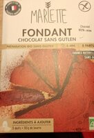 Chocolate fondant cake mix