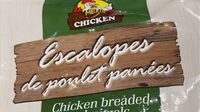 Escalope de poulet panés