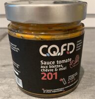 Sauce tomate aux blettes, chevre et miel