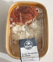 Poulet basquaise riz blanc