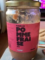 Purée de pomme fraise