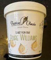 Sorbet plein fruit poire Williams