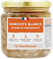 Haricots blancs conserve en conversion bio