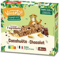 Barres céréalières à la cacahuète et au chocolat