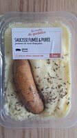 Saucisse fumée & purée pomme de terre