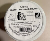 Yaourt sucré aux fruits