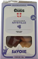 Biscuits Cœur Myrtille