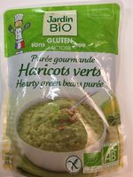 Purée gourmande haricots verts