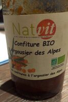 Confiture bio argousier des alpes