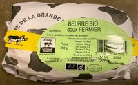 Beurre bio doux fermier
