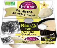 Riz au lait à la vanille Bourbon