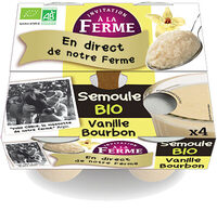 Semoule à la vanille Bourbon