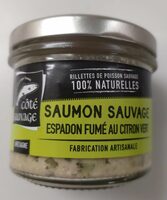 Saumon sauvage espadon fumé au citron vert