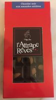 Chocolat noir aux amandes entières