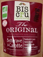 Petits crackers sans cuisson Betterave & Carotte