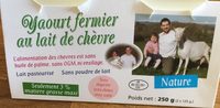 Yaourt fermier au lait de chèvre Nature