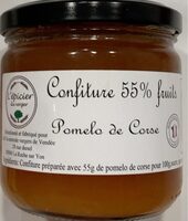 Confiture 55%fruits pomelo de Corse