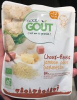 Choux-fleurs jambon pâtes parmesan bio dès 12 mois