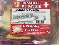 Rissoles de Savoie Poire & Raisin