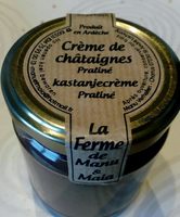 Crème de châtaignes praliné