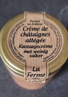 Crème de châtaignes allégée