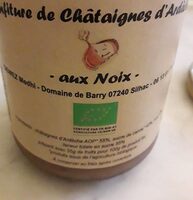 Confiture de châtaigne d'Ardèche aux noix