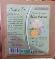 Préparation pour Flan Citron