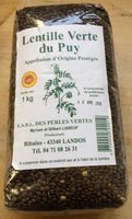 Lentille verte du Puy