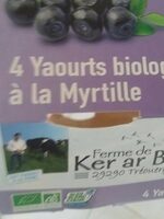 Yaourt biologique à la myrtille