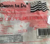 12 crepes de froment