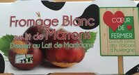 Fromage blanc sur lit de marrons