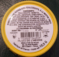 Bonbons sans sucre avec édulcorant