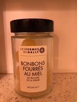 Bonbons fourrés au miel